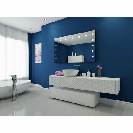 PERFECTPILLOWS 60 x 36 in. Hollywood Designed LED Mirror PE1851813